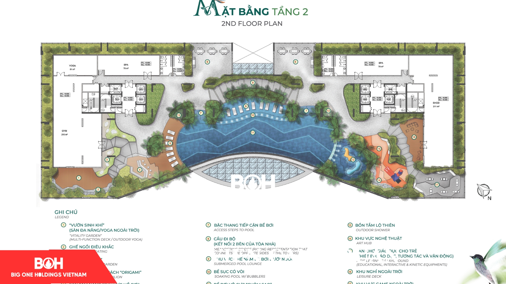 mặt bằng tầng 2 Essensia Sky