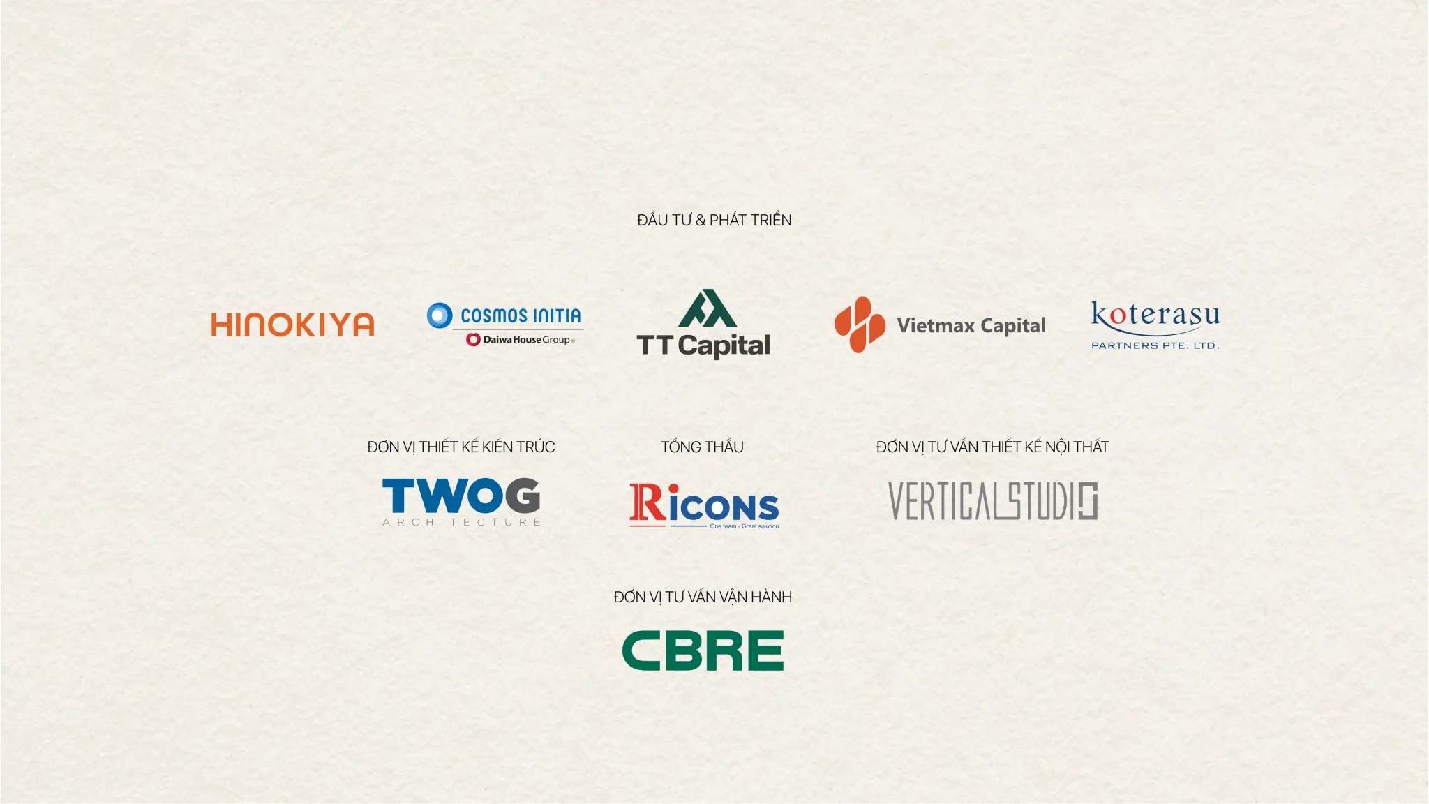 Liên doanh 5 nhà đầu tư phát triển dự án TT Genesis: Hinokiya, Cosmos Initia, TT Capital, Vietmax Capital, Koterasu