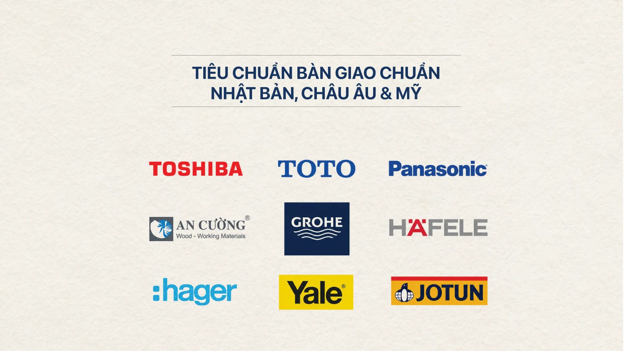 Danh mục tiêu chuẩn bàn giao căn hộ TT Genesis: TOTO, Häfele, kính Low-E, khoá Yale