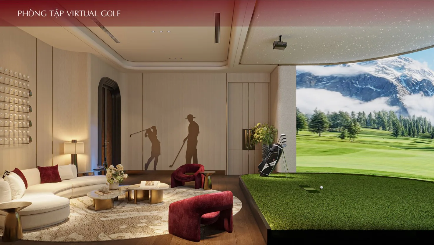 Phòng tập Virtual Golf tầng 21 Khải Hoàn Imperial